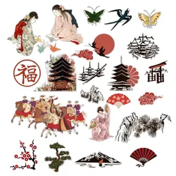 23pcs Japanese style Stickers Crafts And Scrapbooking stickers kids toys book Decorative sticker DIY Stationery