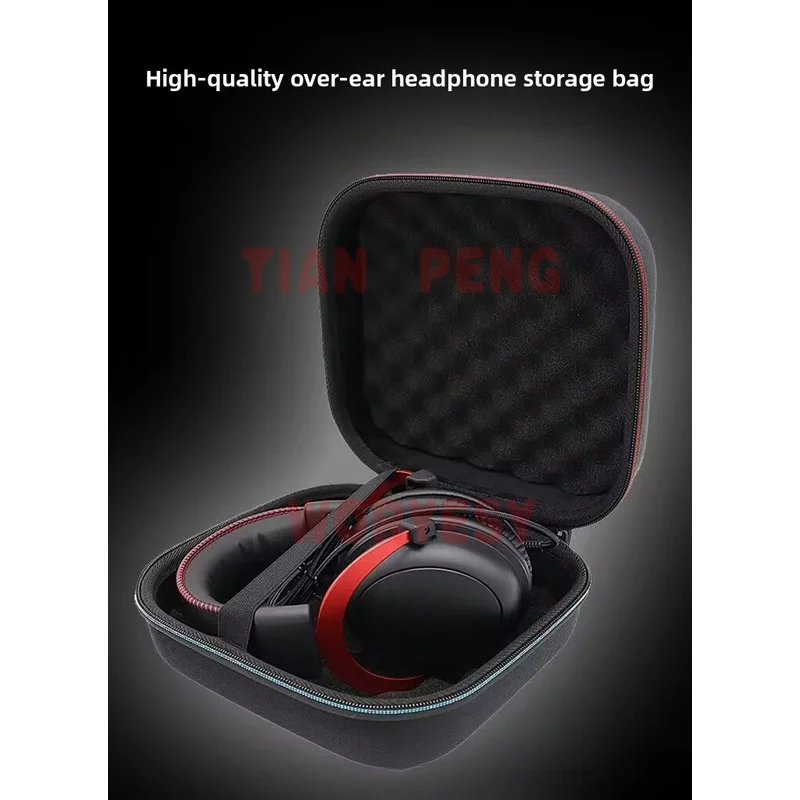 WYORESY pressure resistant storage case for HyperX Cloud II Headset holds stable shape under daily stack and squeeze pressure