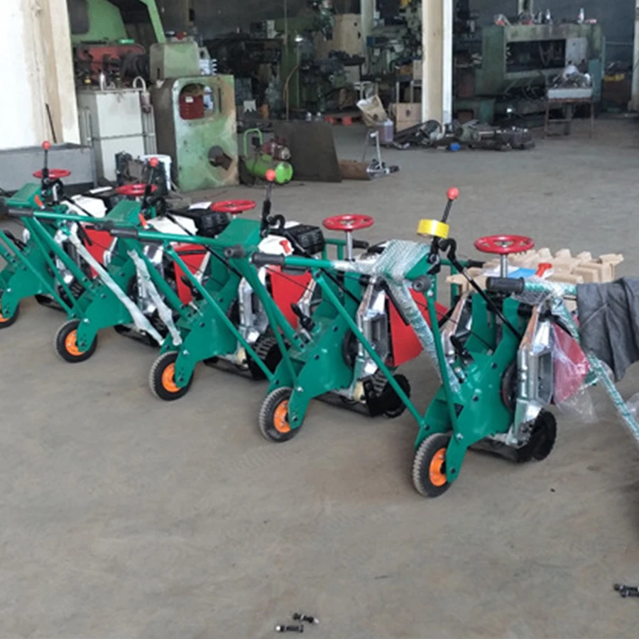 Agricultural Sod Cutter Grass Turf Cutter Lawn Mower with Engine & Gearbox 9HP Power Easy Operation Cheap Price