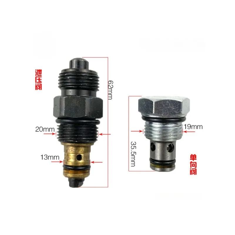 Pressure Reducing Pump For Automatic Lifting Of Automobile Lift, Check Valve And Oil Return Valve 2pcs