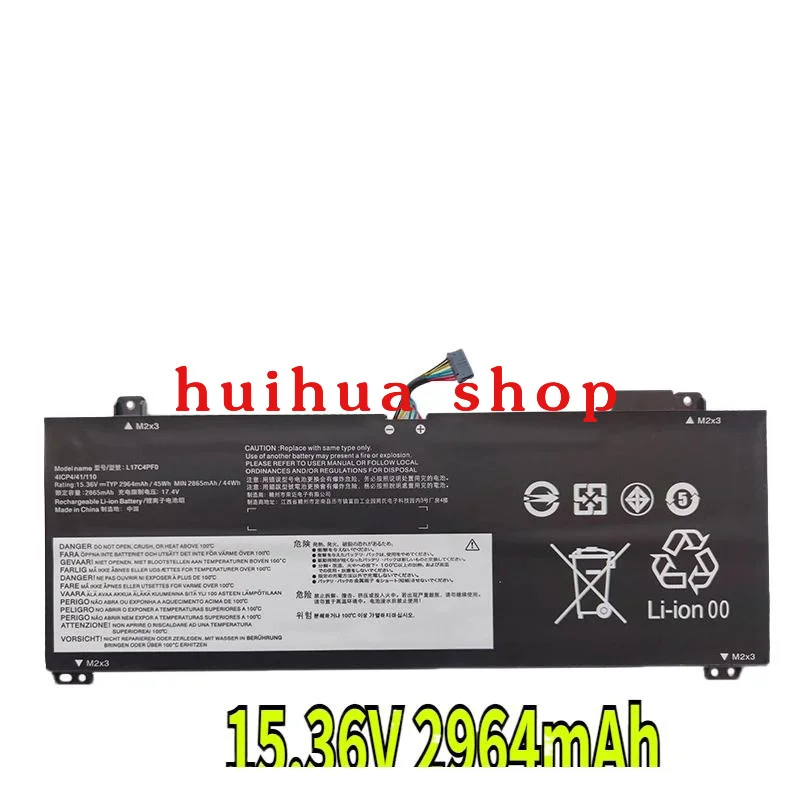 

15,36 В 2964 мАч L17C4PF0 45 Втч Аккумулятор для ноутбука Lenovo Xiaoxin Air 13 13IWL 13IML Ideapad S530-13IWL Series L17M4PF0 5B10R38649
