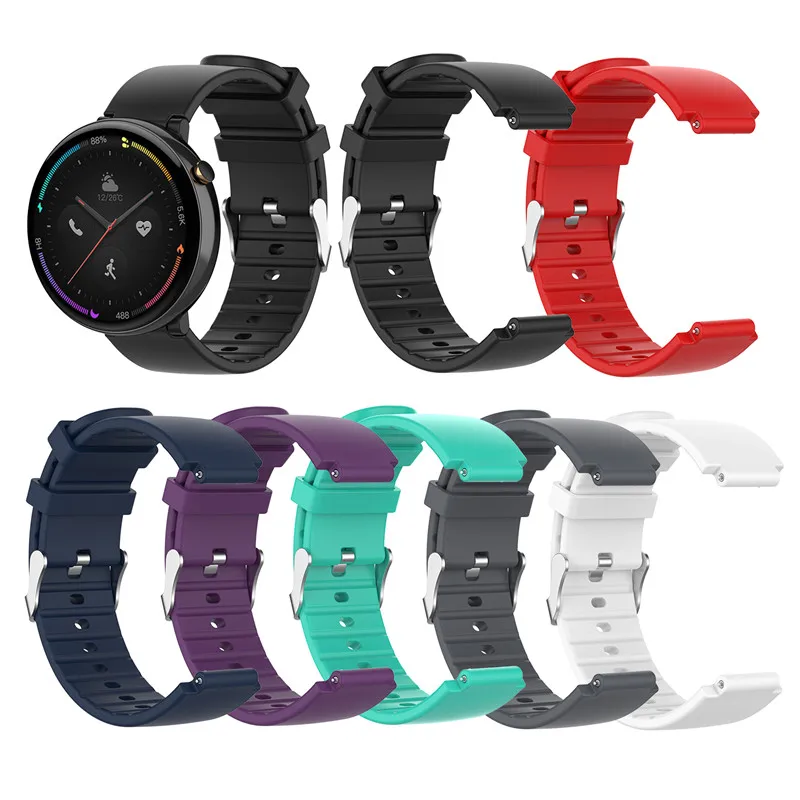 

Strap For Huami Amazfit 2 A1807 Smart Watch Soft Silicone Wristband Watch Strap Bracelet For Amazfit Nexo Global Versin