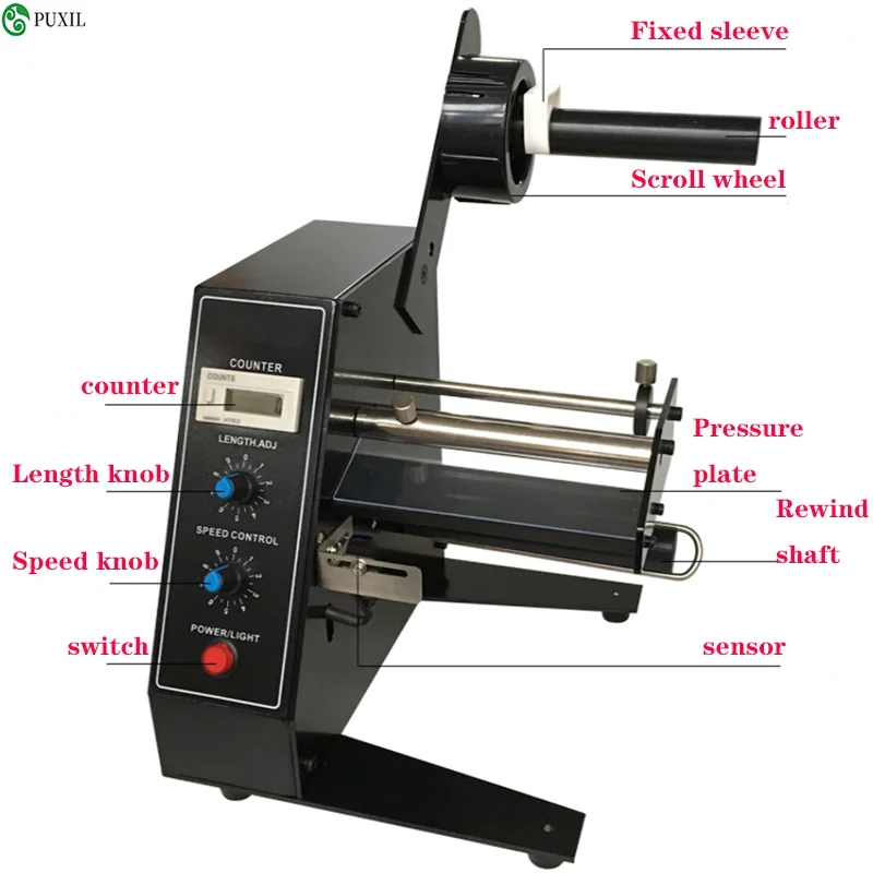 

Auto Label Dispenser Device Automatic Sticker Separating Machine AL-1150D NEW Digital Control 4-140mm Auto Label Dispenser Devic