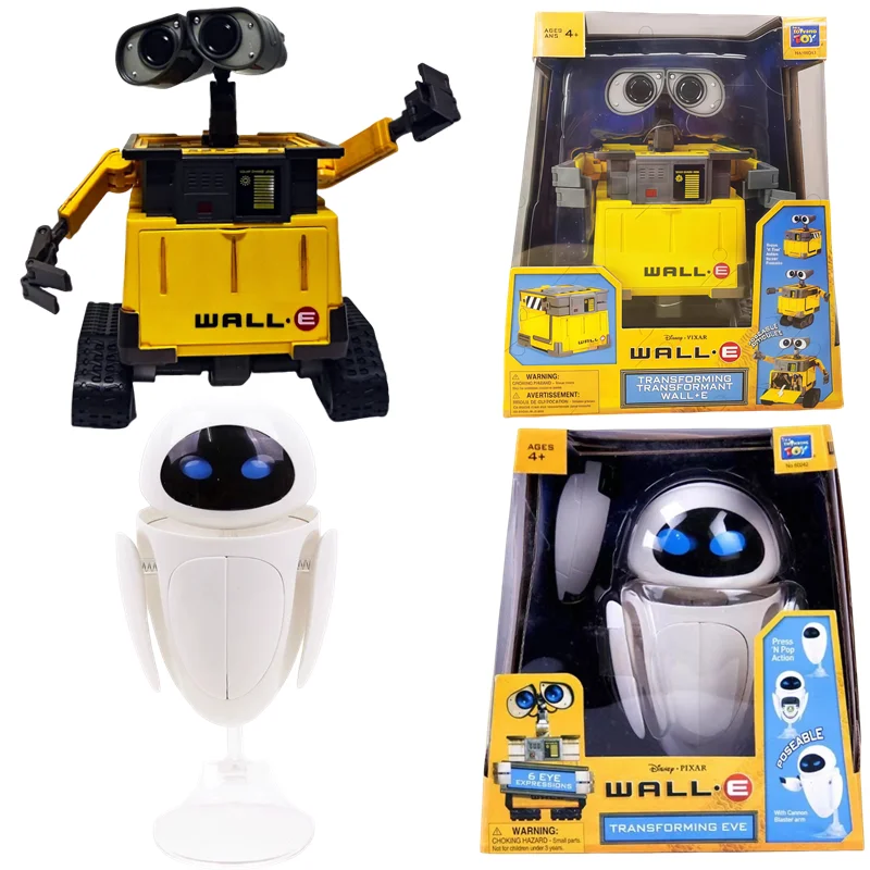 Disney WALL·E Thinkway juguetes Deformables pared EVE transformando PVC Robot colección muñeca figura de acción película modelo regalos