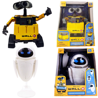 Disney WALL·E Thinkway Deformable Toys WALL E EVE Transforming PVC Robot Collection Doll Action Figure Movie Model Gifts