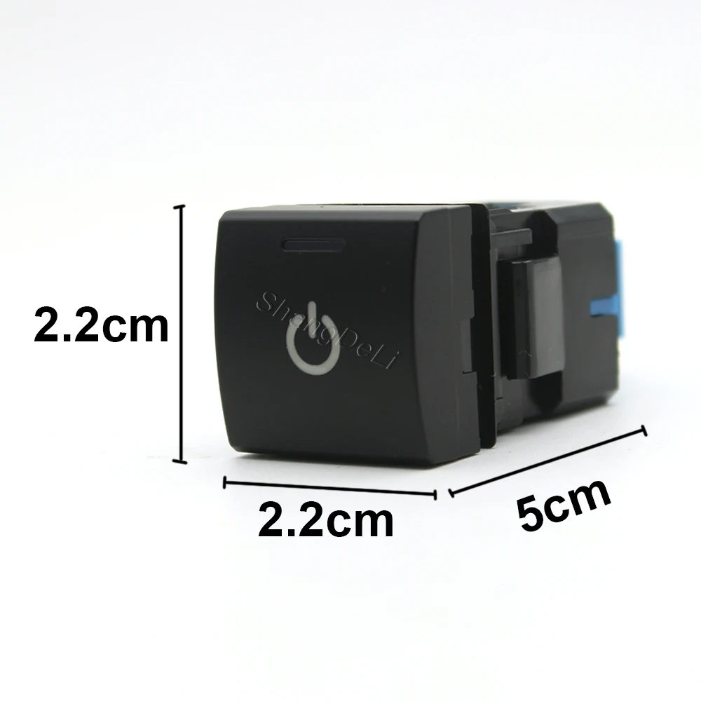 Car LED Light GAS Push Button Power On Off Switch Accessories For Toyota Camry 70 Rav4 Hilux Altis Land Cruiser Prado 150 2020