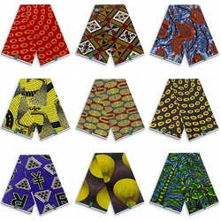 Real Wax African Printed 100% Cotton Fabric Material For Clothes Veritable Dutch Ankara Wax Block For Fabric For Sewing Wedding