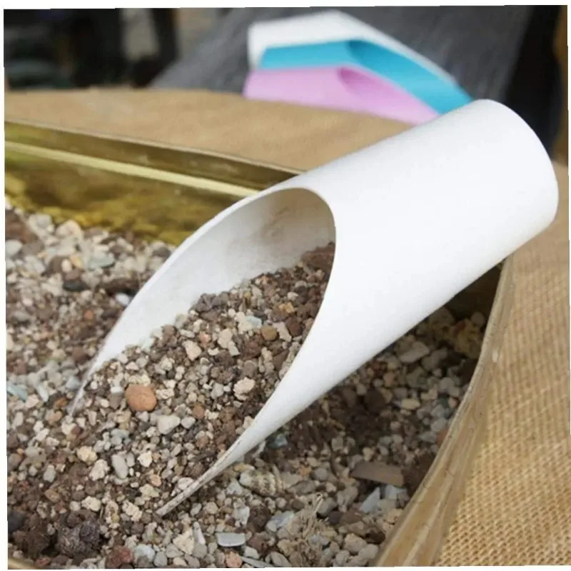 10Pcs Garden Tools Plastic Barrel Shovel Color Micro Landscape Shovel Soil Green Plants Potted Planting