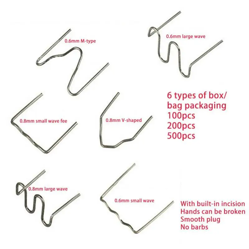 Réparation de plastique automobile, clou de soudage, vague prédécoupée, pare-chocs