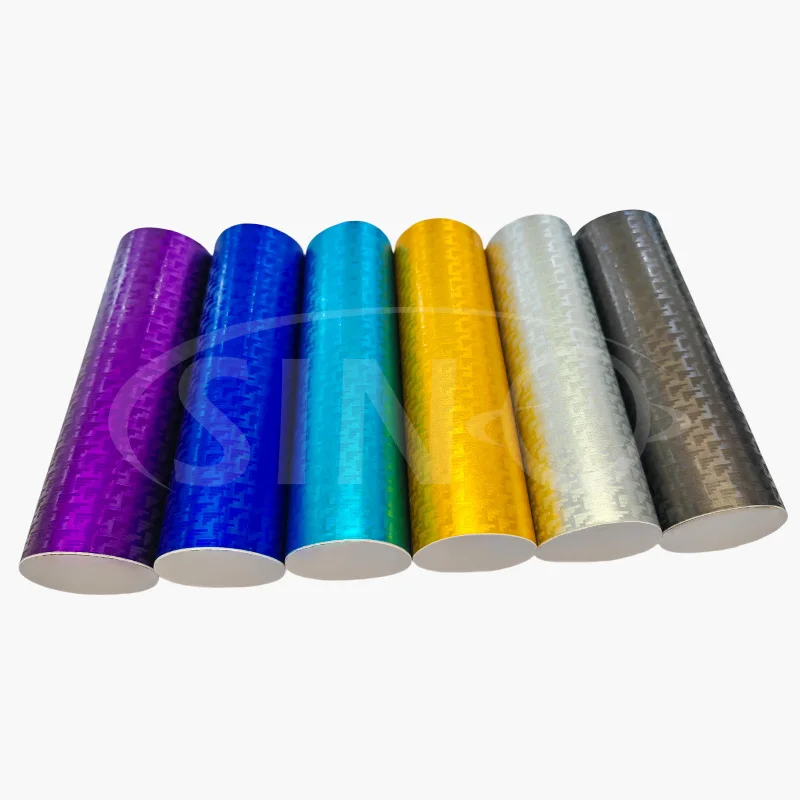 Auto Body Vinyl Wrap Film Mechanical Carbon Fiber Car Wrap Color Changing Function Wholesale