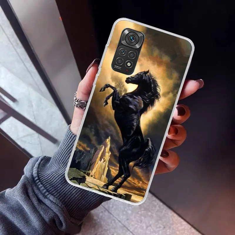 Horse Great Beauty Galloping Phone Case for Xiaomi Redmi Note 13 12S 12 11S 11 11E 11T 10S 10 Pro Plus 9 9S 8 8T 7 5G Soft Cover