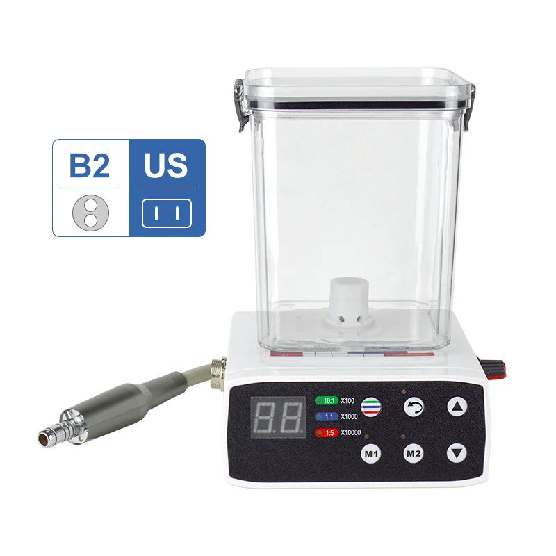 

Dental Electric Micro Motor 2/4Hole With Water Tank Automatic Water Supply System for 1:1/1:5 Low-Speed Fiber Optic Handpiece