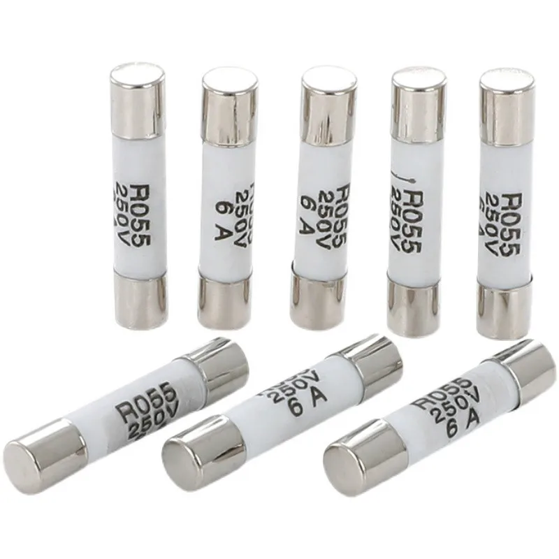 10pcs/lot  Sell 5*20mm 6*30mm Fast Blow Tube Fuses Mm 250V 0.1 0.2 0.3 0.5 1 2 3 4 5 6 8 10 15 20 25 30A AMP Fuse Ceramic Fuse