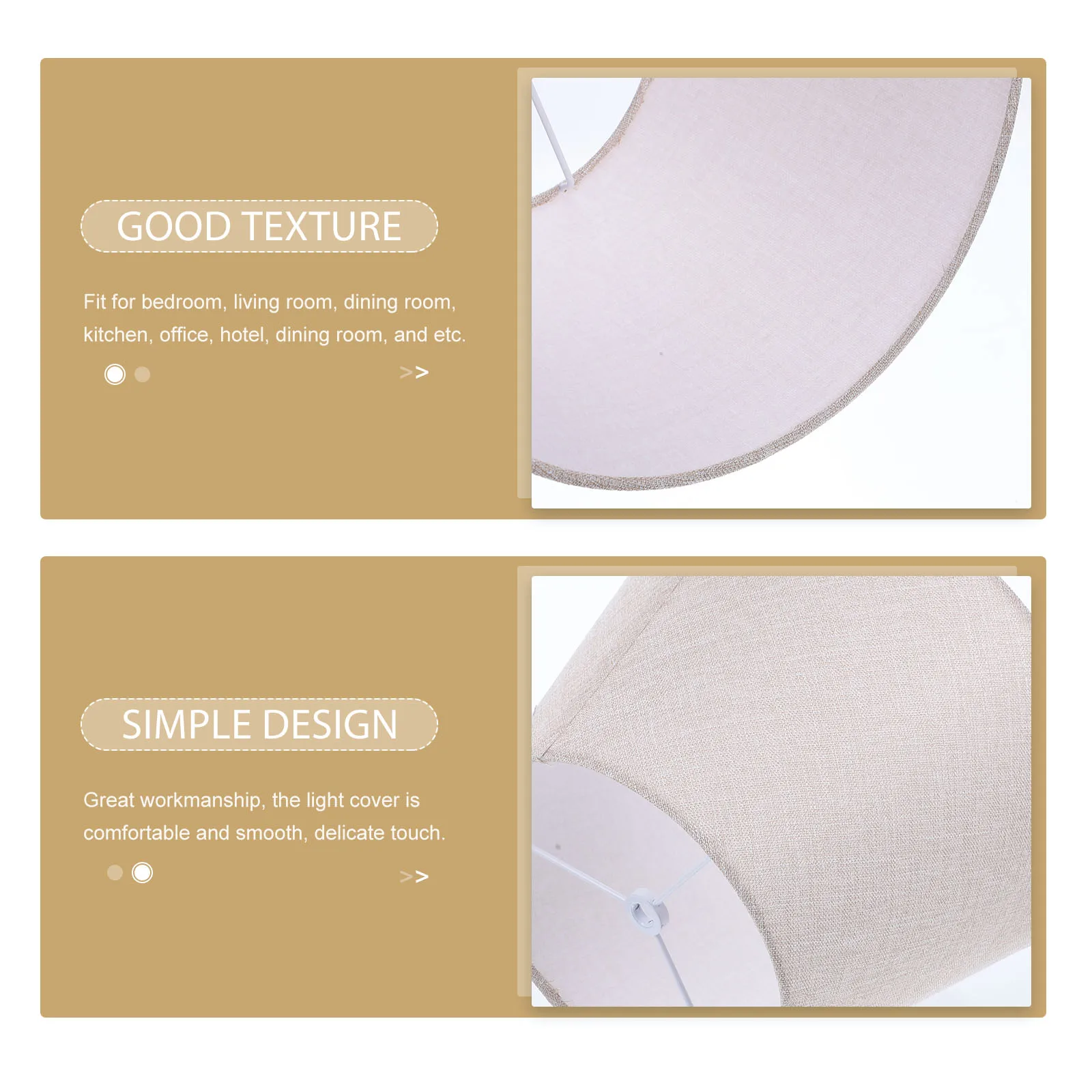 

Stylish Cloth Lamp Shade Replacement Table Cover E27 Fabric Lampshade For Bedroom Living Room Decorative Light Fixture Accessory