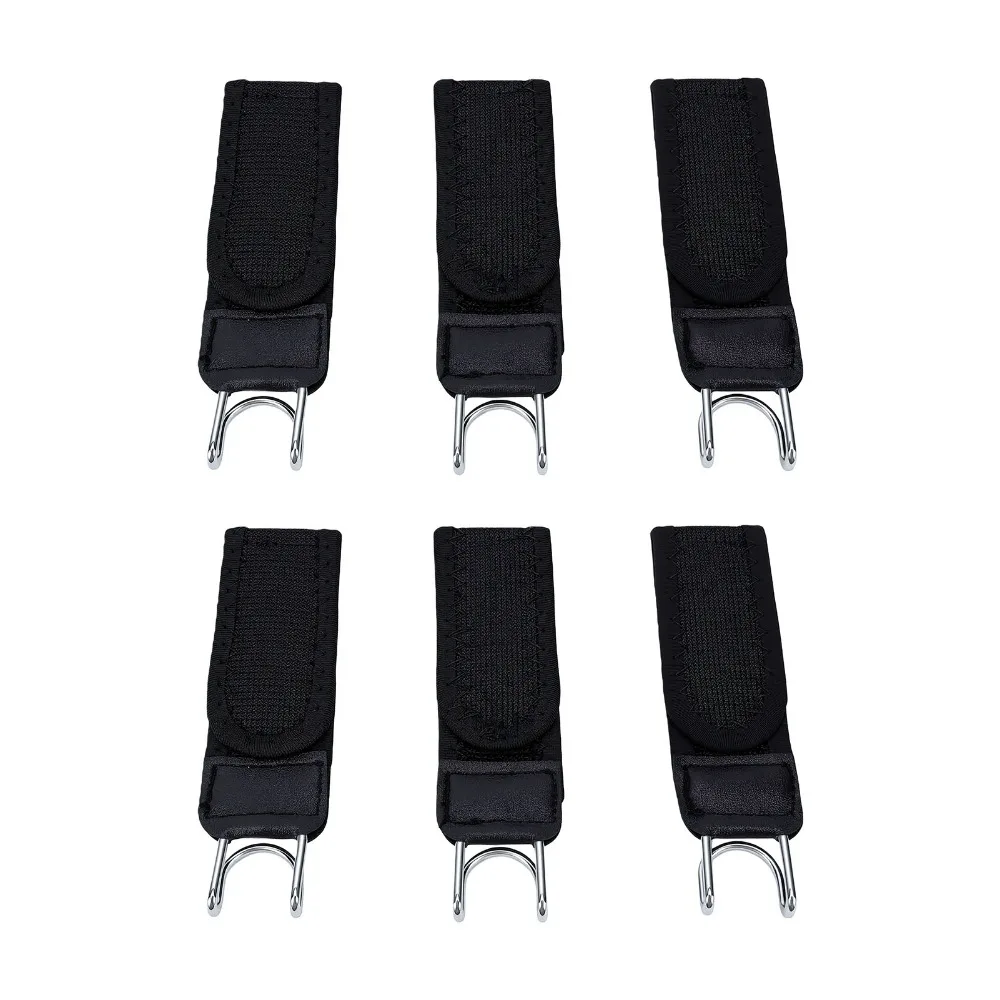 2pcs Adjustable Nylon Elastic Waist Strap No Sew Design Reusable Adjustable Waist Belt Waist Tightener Clip Jeans & Pants