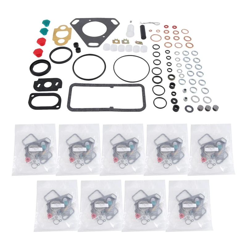 10Set 7135-110 CAV7135-110 Repair Accessories Parts Kit For Ford Massey Ferguson CAV DPA Injection Pump Repair Gaskets Seals