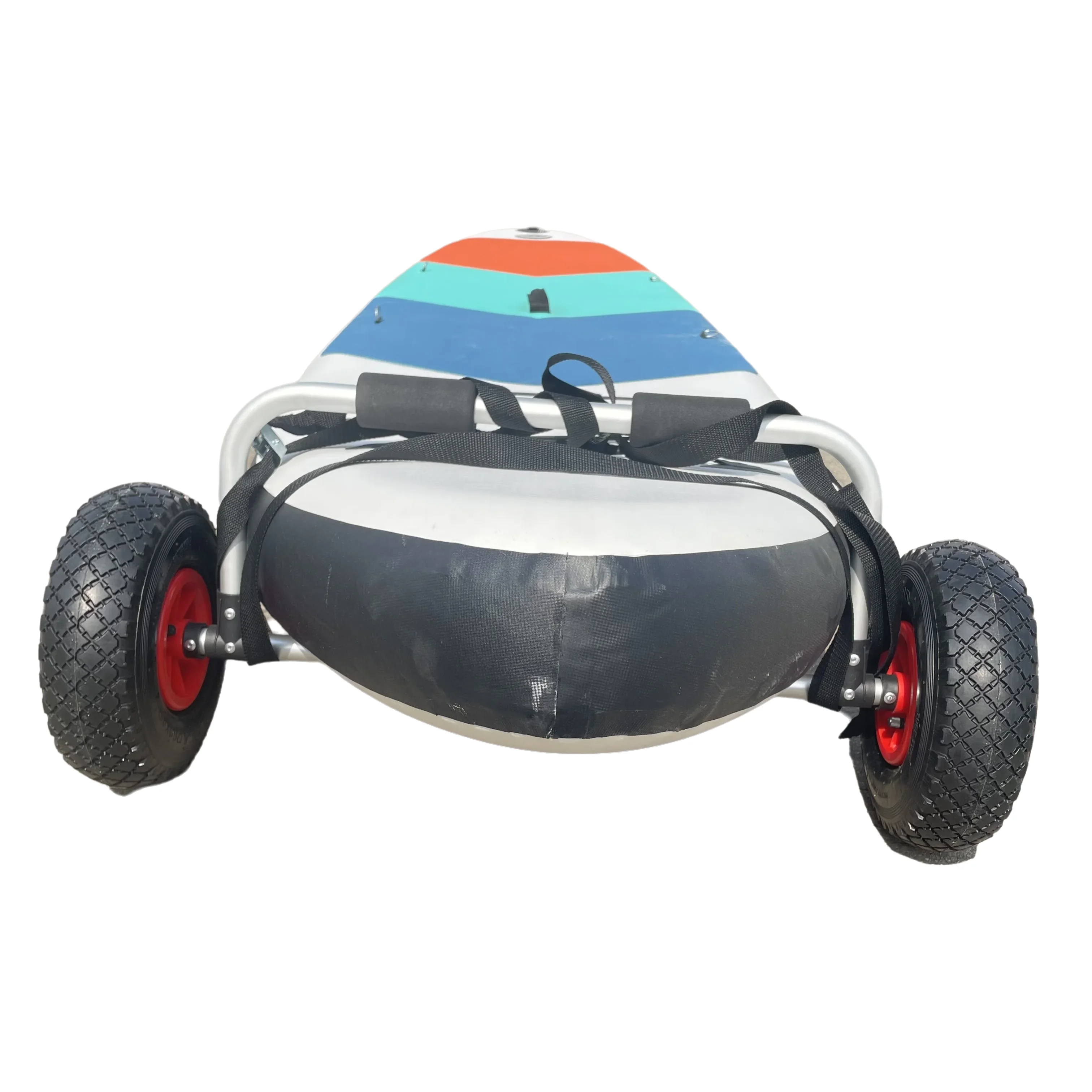 عربة طوف زورق كاياك من سبائك الألومنيوم، عربة محمولة لنقل لوح المجداف والملاحة المائية #3