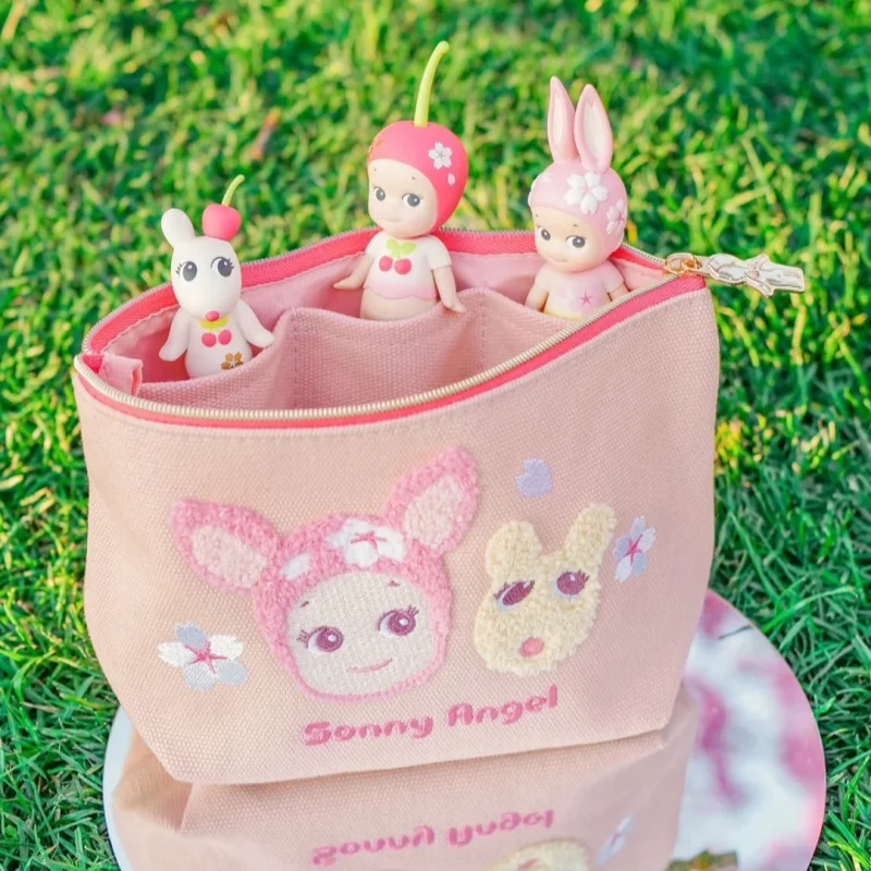 

"Authentic [In Stock] Sonny Angel 'Hanami Collection' Multi-Functional Tote - Cute Portable Storage Bag & Makeup Pouch"