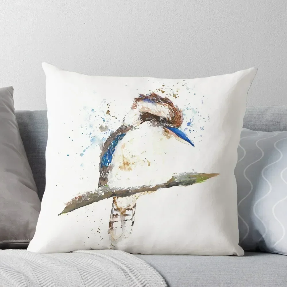 Watercolour Kookaburra Throw Pillow Couch Cushions luxury decor Cushion Cover For Sofa covers for pillows pillow