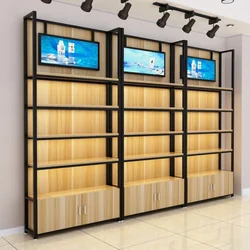 custom，Retail store gondola supermarket shelf trade show display stand shop shelving