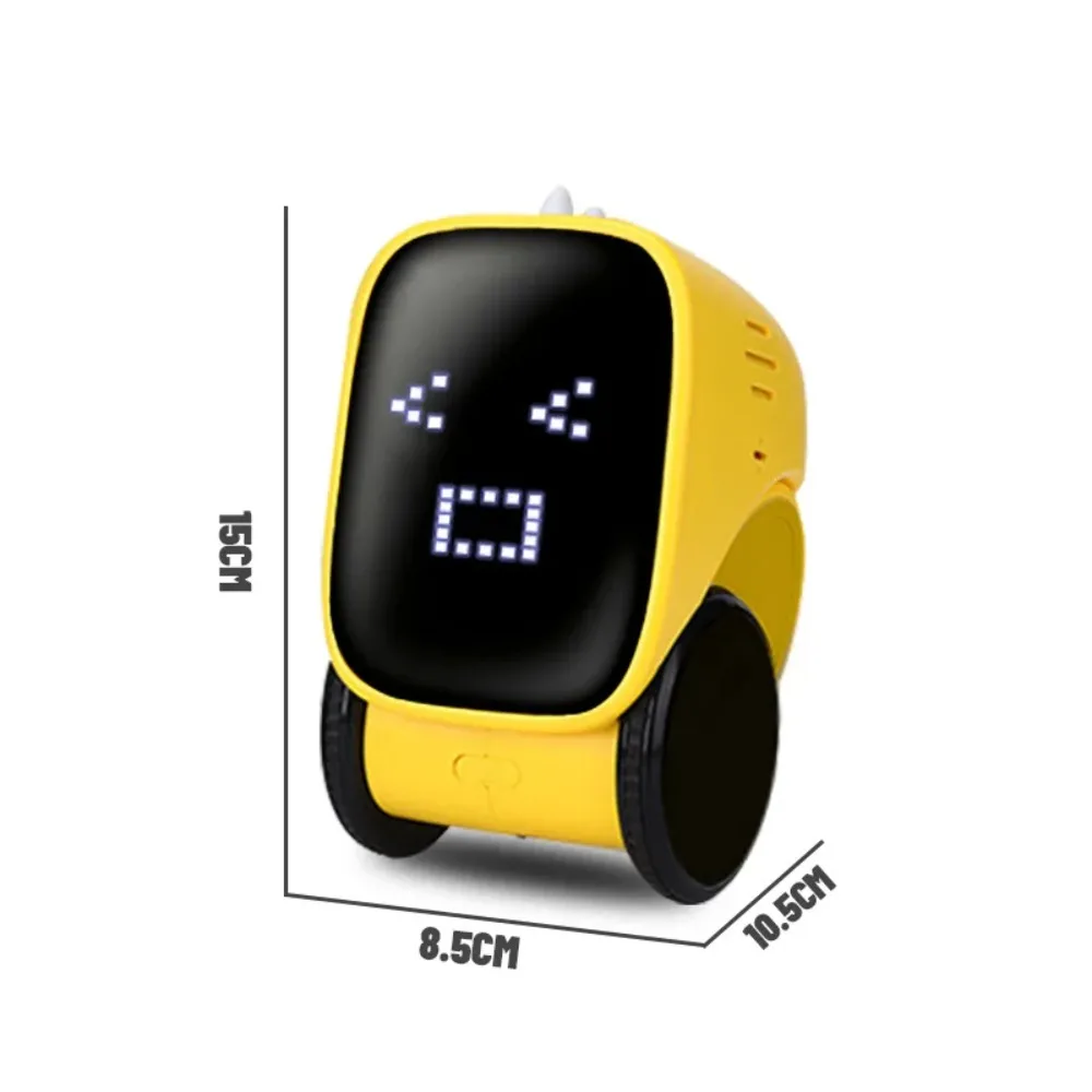 

Intelligent charging robot voice control dialogue recording induction touch early education programming induction toy