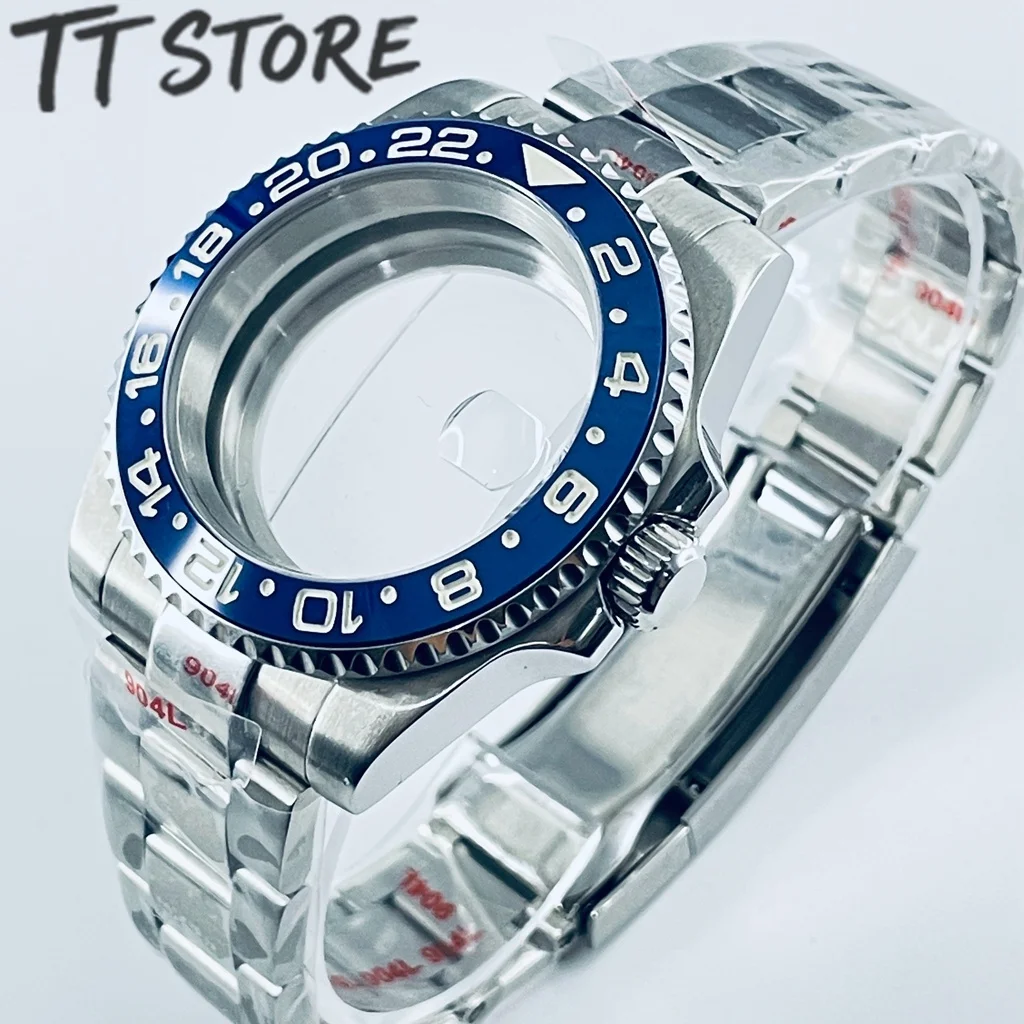 

Корпус для часов 40 мм для Seiko NH35 NH34 NH36 NH38 Miyota 8215 с сапфировым стеклом, из нержавеющей стали 316L, подходит для циферблата 28,5 мм.