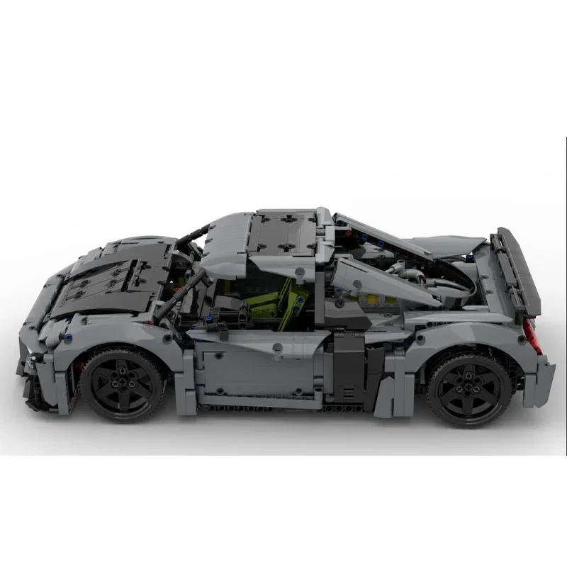 

MOC-172754 New R8 Supercar Splicing Assembly Building Block Model 1620 Parts MOC Creative Boy Kids Building Block Toy Gift