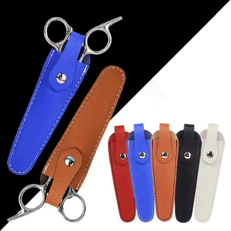 Schutzhülle für Haarscheren im Salon, PU-Ledermaterial, tragbare Schutztasche für Schönheitswerkzeuge für Haarschmuck