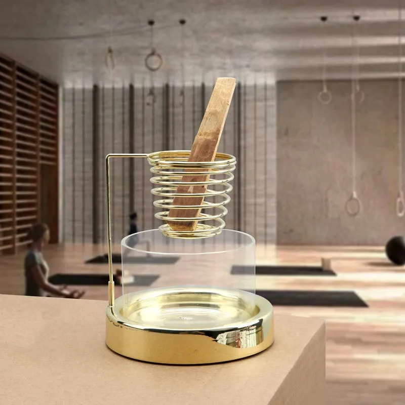 Atmosphere incense burner sage burning rack, ceremony aromatherapy holy wood incense burner Zen life
