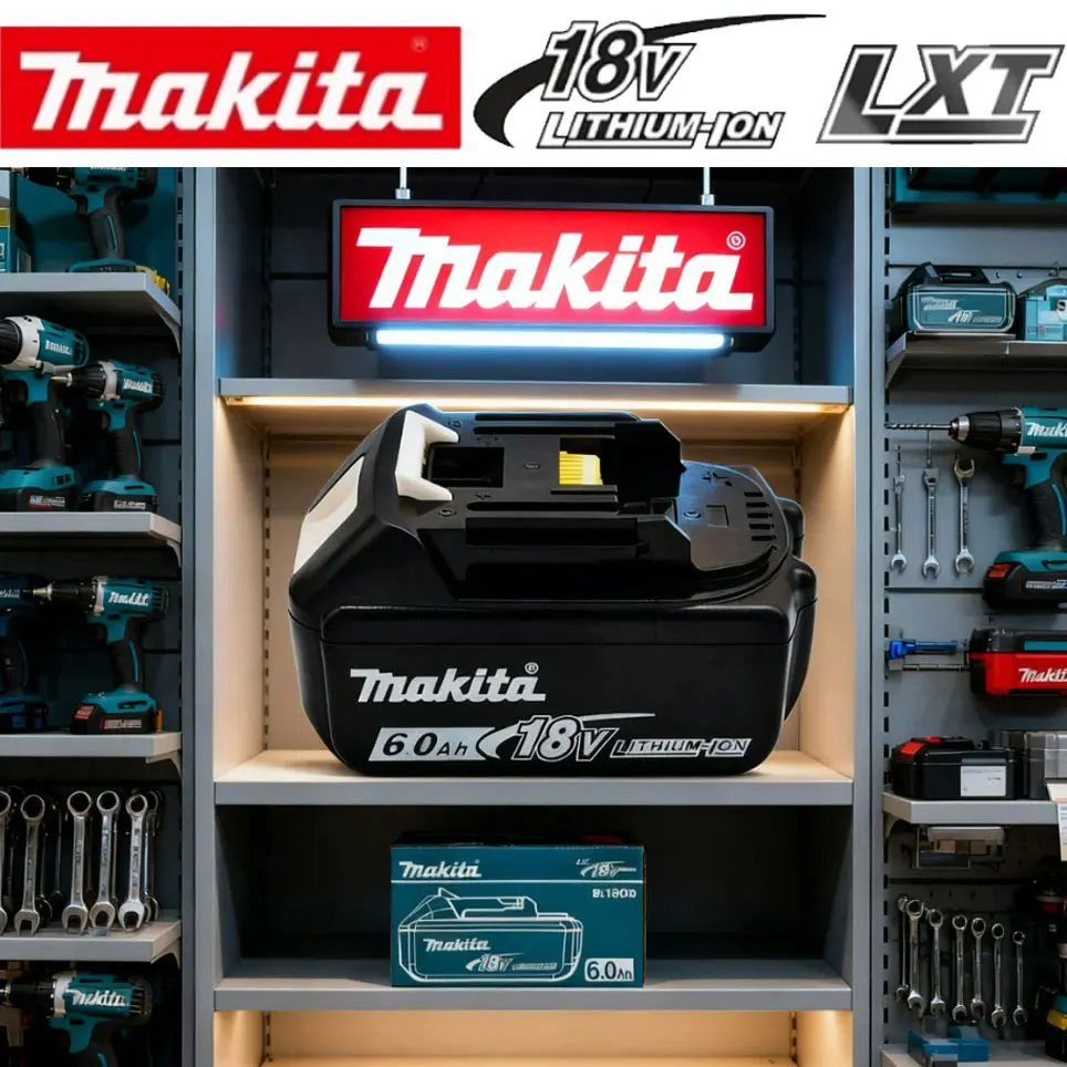 Batterie au lithium de remplacement 100% originale Makita 6Ah pour batterie Makita 18V BL1830B BL1850B BL1850 BL1840 BL1860 BL1815