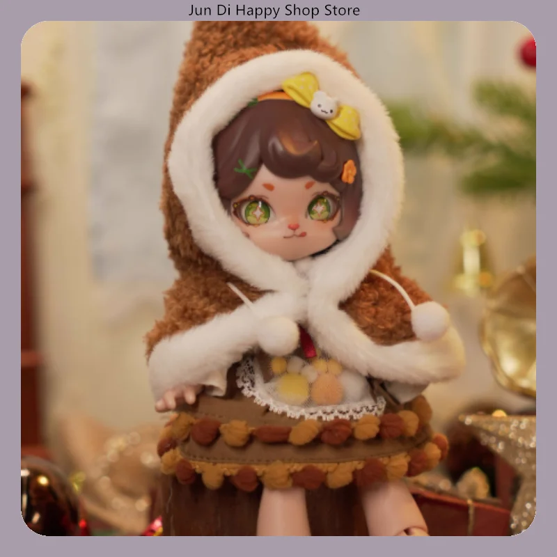 

COME4FREE Christmas Edition Caramel Gingerbread BJD Doll Clothes 1/12 Dress Outfit for OB11 Doll Dress