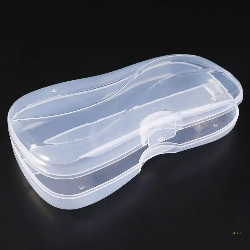 41XB Portable Transparent Plastic Tableware for Case Spoon Fork Storage Box Cutlery O