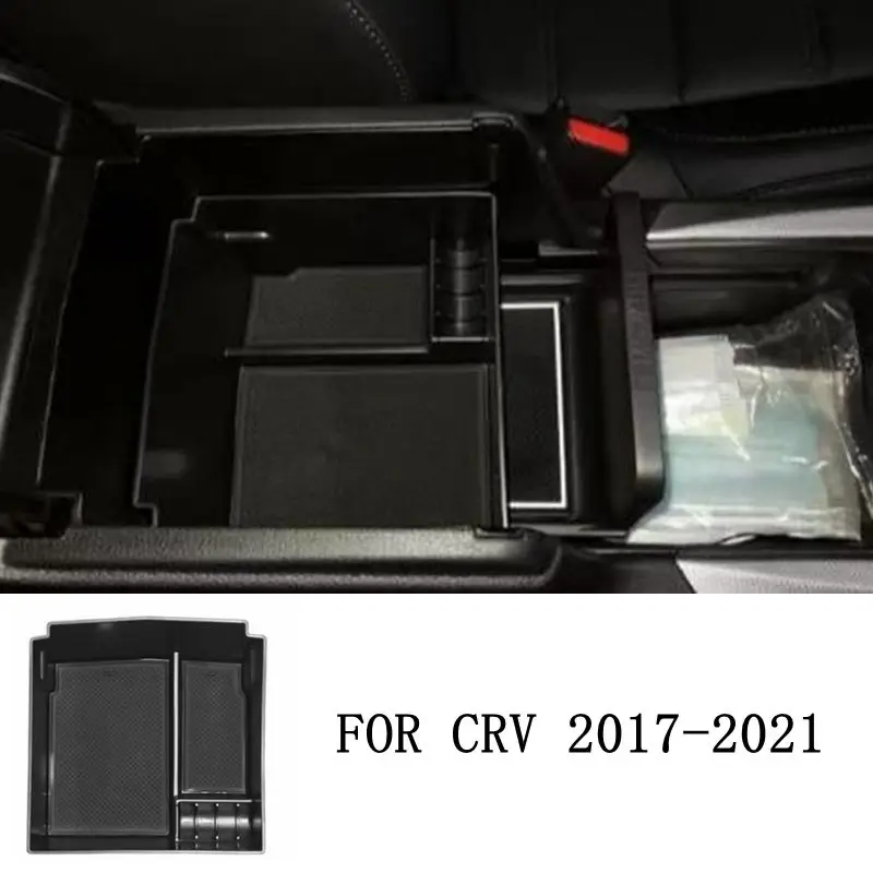 Car Organizer For HONDA CRV CR-V 2017 2018 2019 2020 2021 Center Armrest Storage Box Glove Case container tray Auto accessories