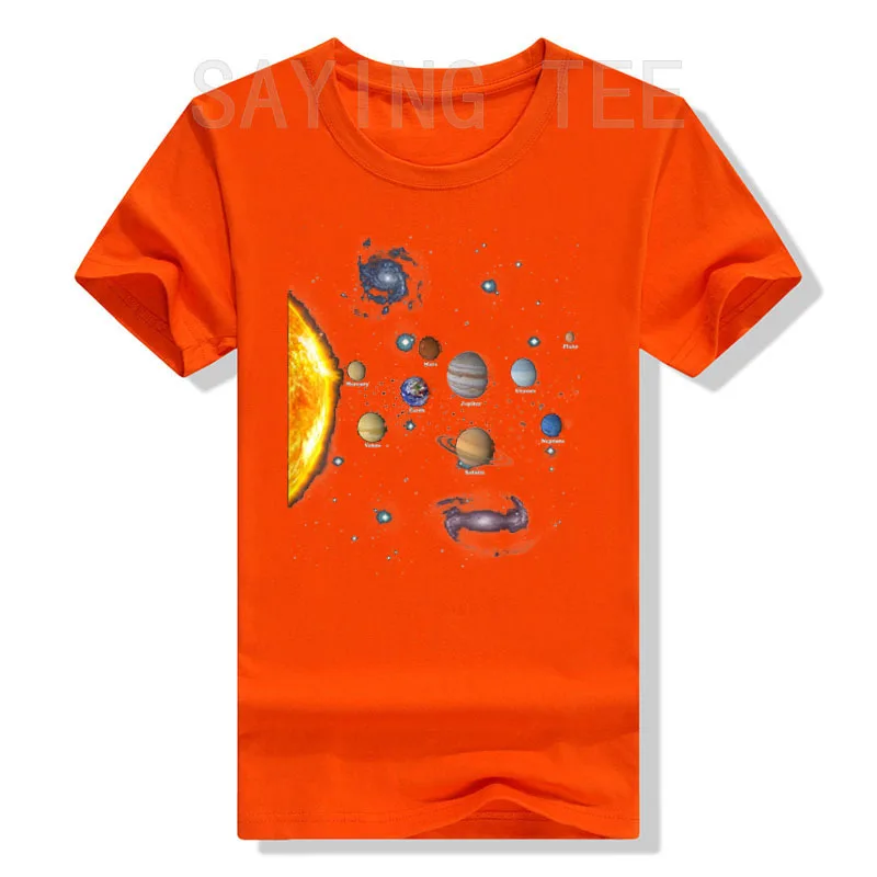 Solar System T Shirt - Boys Girls STEM Kids Realistic Space Tee Funny Science Lover Astronomy Graphic Outfits Fashion Y2k Tops