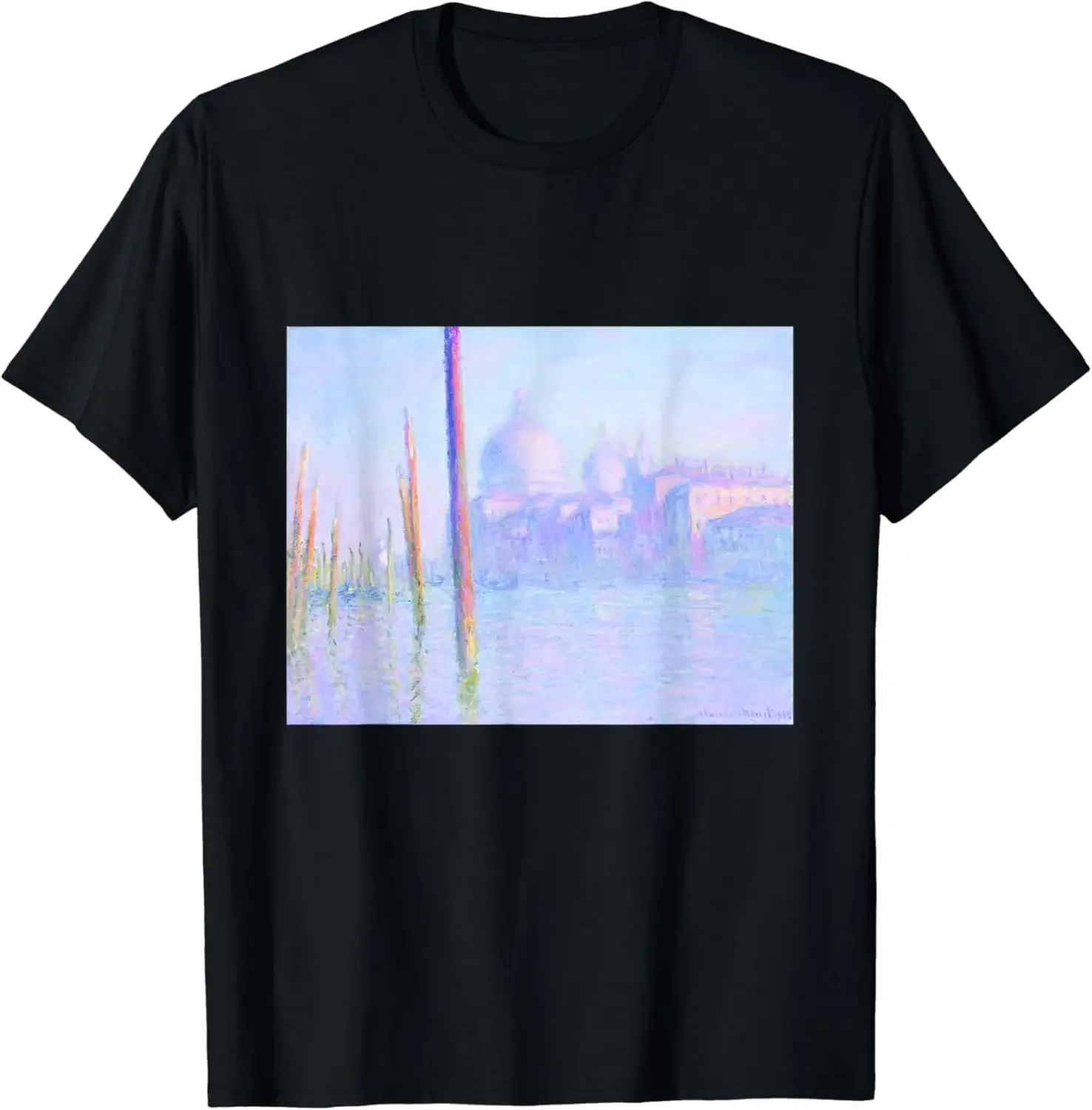 Monet's Grand Canal Venice T-Shirt oversized cotton trendy brand, popular T-shirts