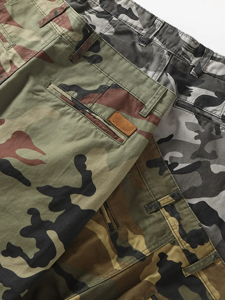 الأمريكية الرجعية التمويه العمل السراويل الرجال مستقيم الساق سليم صالح الثقيلة دو في الهواء الطلق عارضة السراويل الطويلة العسكرية حجم كبير