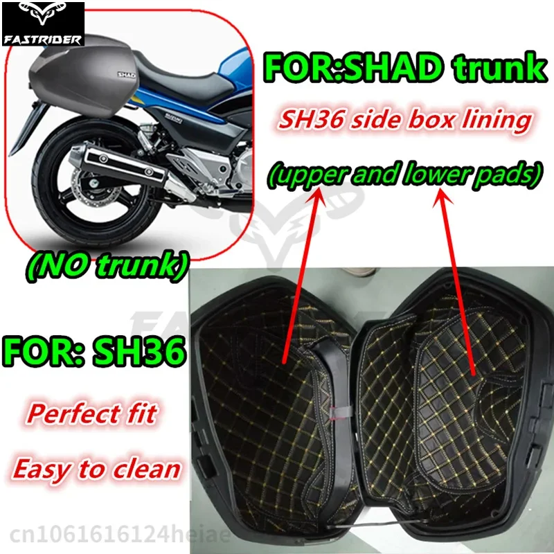 SHAD Side Box Pad SH36 Side Box Lining Motorcycle Side Box Lining Pad Shad 36 Upper and Lower Lining 2PC