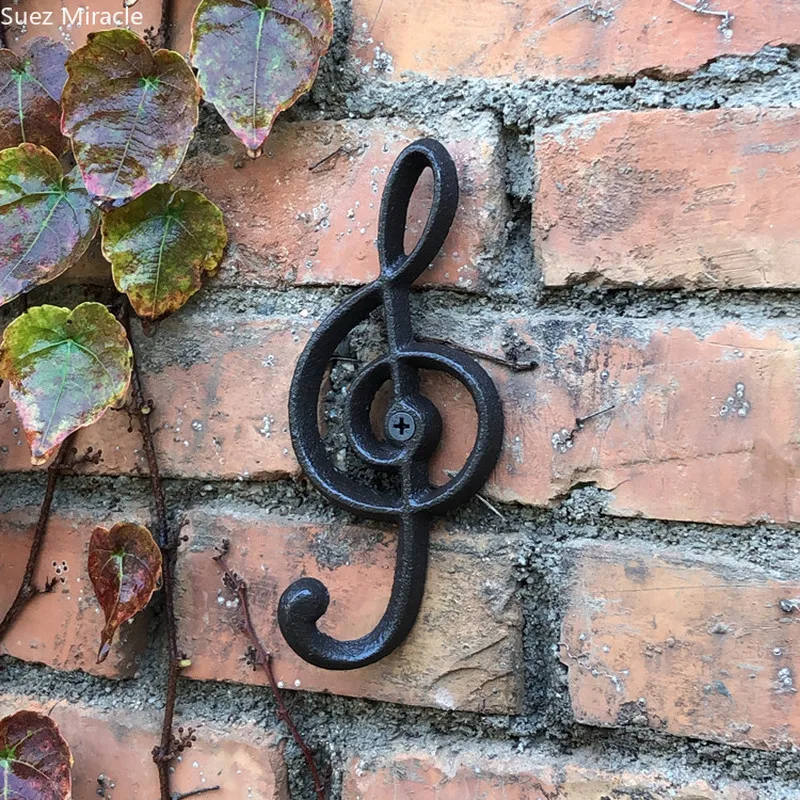 Love Cast Iron Wall Plaque, Music Logo, Hookes, Home, Garden, Outdoor Hanging Decor, Decorative Country Cottage, Japanese Style