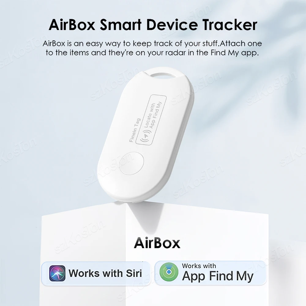 Mini GPS Tracker Works with iOS Find My APP MFI Smart Tag Key Finder Anti Lose Global Locator for Wallet Car Luggage Pet Tag