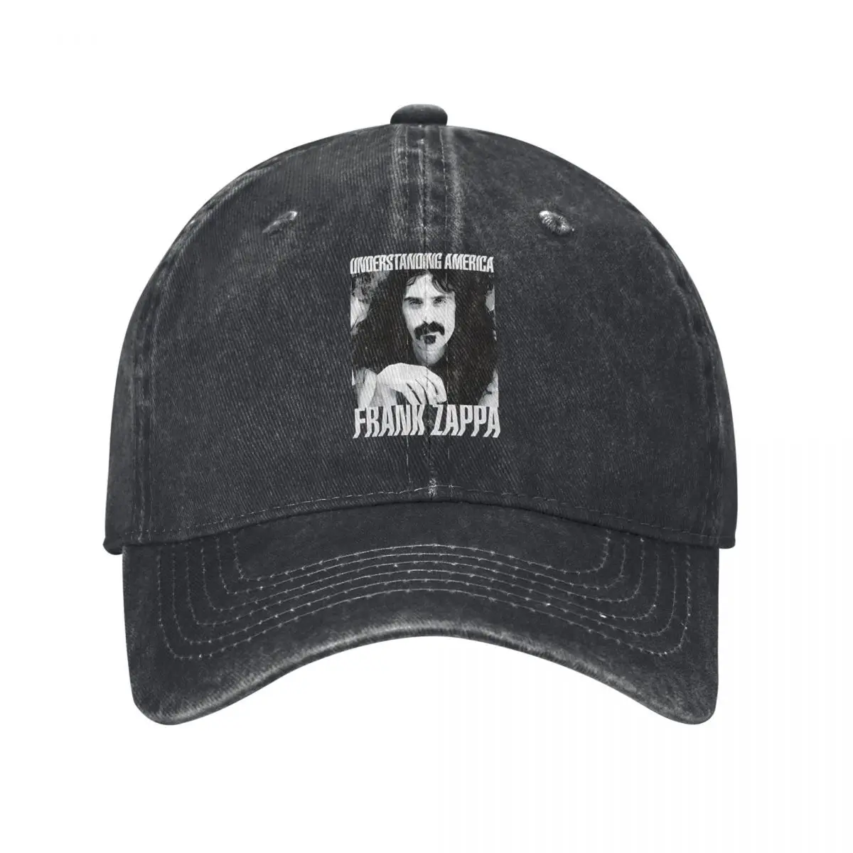 

Frank Zappa, Black denim Hat Outdoor Adventures Caps Men Men's Baseball Cap