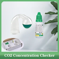 Fish Tank CO2 Concentration Drop Checker Glass Indicator With Liquid Monitor Aquarium Hang On Aquatic Plant Test PH Generator