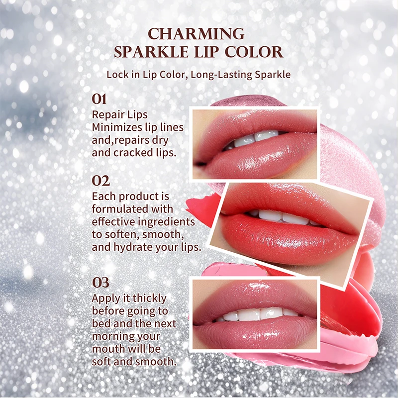 Kleurveranderende lippenstift, langdurige vochtinbrengende hydraterende lippenstift, temperatuurgeactiveerde lippenbalsem, voedende lipverzorging cosmetica