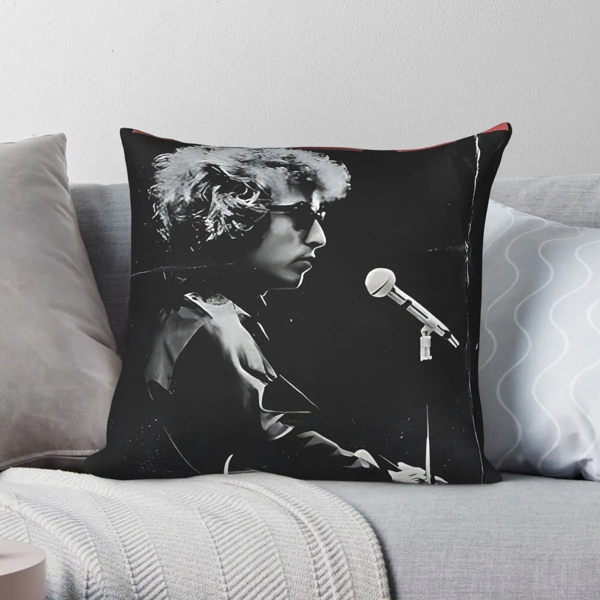 Bob Dylan Legend Never Die Square Pillowcase Polyester Linen Velvet Creative Zip Decorative Throw Pillow Case Bed Cushion Case