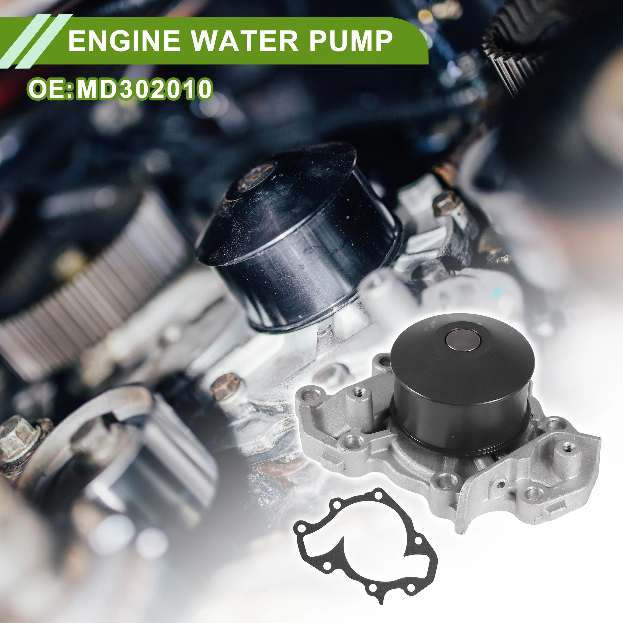 

Водяной насос двигателя UXCELL для Mitsubishi Lancer 1994-1996 No MD302010 Насос охлаждающей воды