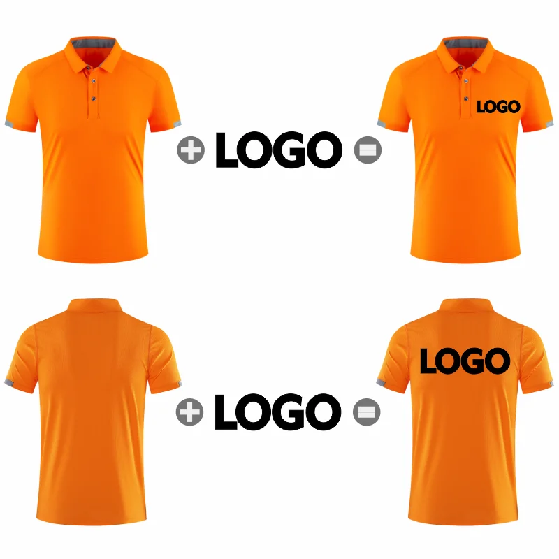 Maglietta POLO sportiva ad asciugatura rapida Fitness Ciclismo Top traspirante Stampa logo personalizzata Design ricamato