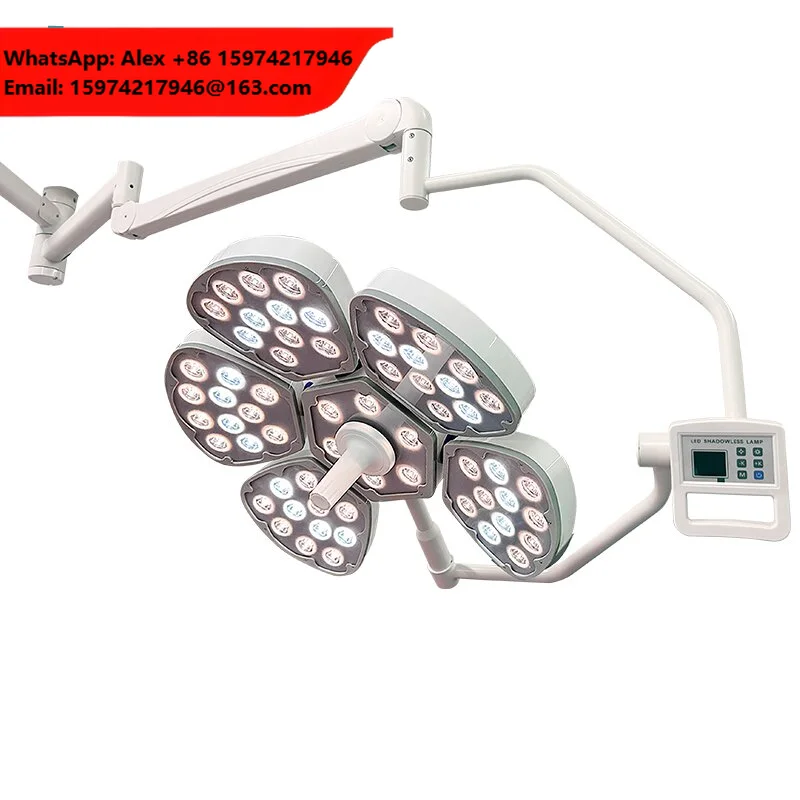 Cheap Price Electric Wall-Mounted LED Auxiliary Operation Lamp 5+5 Petals Operating Shadowless Lamp For Hospital Use