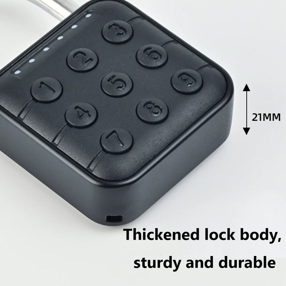 Fingerprint Lock Keyless with Tuya APP Fingerprint Padlock Waterproof Battery-powered for Cabinet Backpack Offices Bicycles