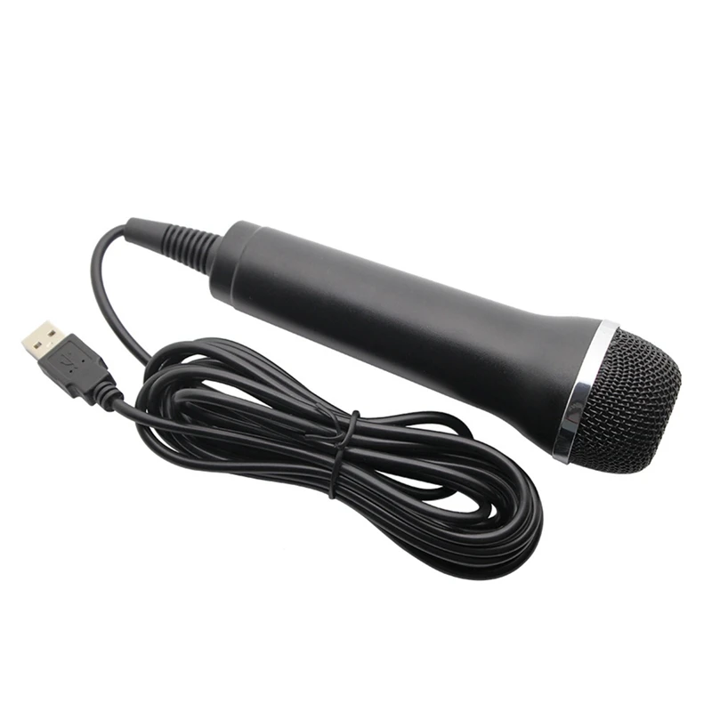 Universal USB Wired Microphone Karaoke Mic For Switch Wii PS4 PS3  ONE/360/ PC/PS2