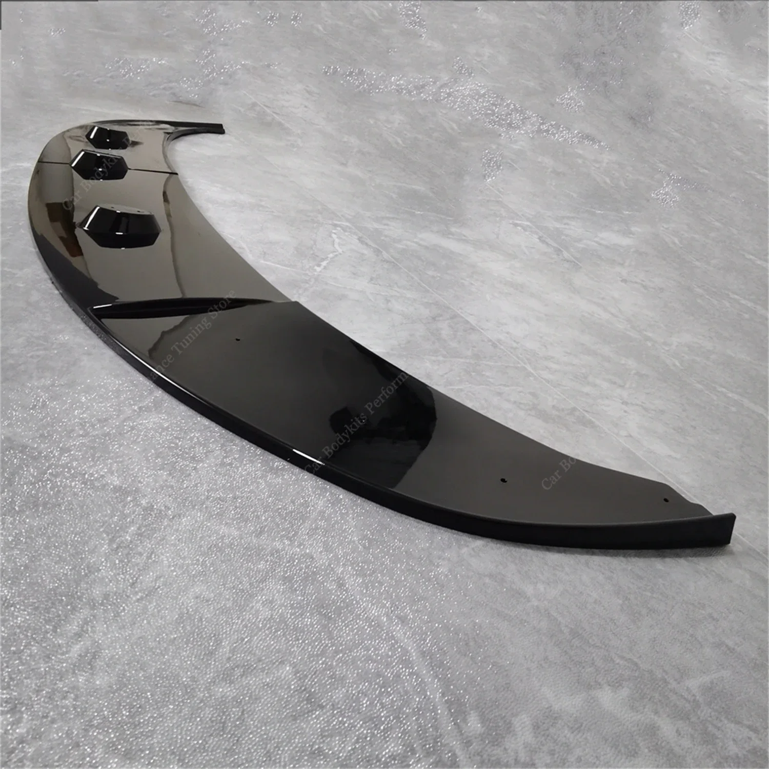 Gloss Black MP Style Front Bumper Lip Spoiler Splitter FogLamp Trim For BMW 5 Series F10 F11 M Sport 2010-2016 Bodykits Tuning