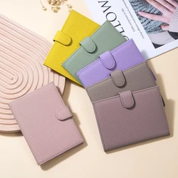 RFID Ultra-thin Genuine Leather Passport Holder Multifunctional Wallet New Ticket Passport Holder Document Wallet Storage Bag